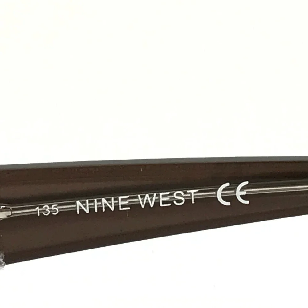 Nine West Eyeglasses Frames NW420 01R9 Brown Rectangular Full Rim 51-16-135